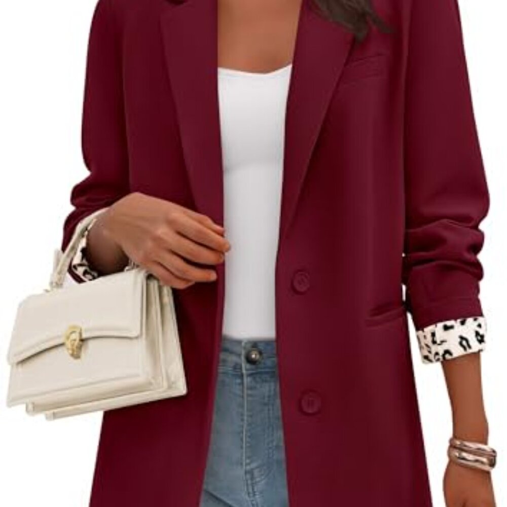 Leopard Print Lined Blazer Elegant Work Office Bu… - image 6